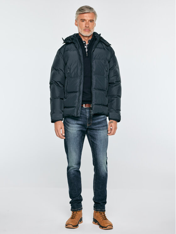 BIG STAR BIG STAR Kurtka zimowa ENRICOS Granatowy Basic Fit
