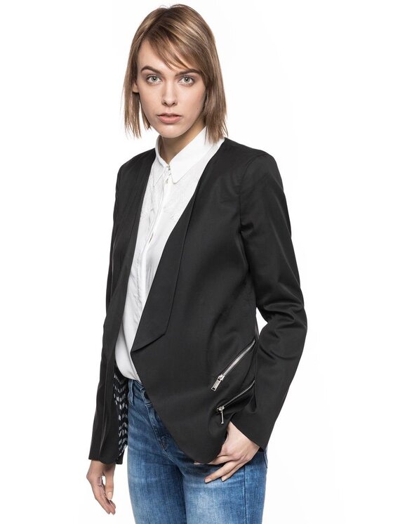 Tom Tailor Tom Tailor Giacca da abito BLAZER OPEN FRONT Nero Slim Fit