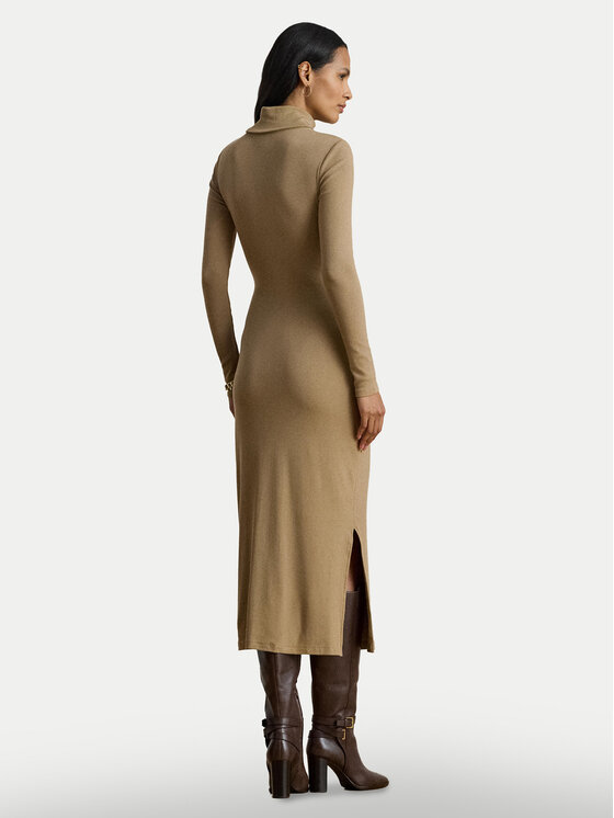 LAUREN RALPH LAUREN LAUREN RALPH LAUREN Sukienka dzianinowa 200980028003 Beżowy Slim Fit