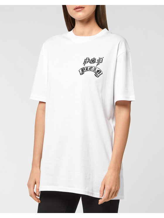 PHILIPP PLEIN PHILIPP PLEIN T-Shirt 14061 Biały Regular Fit