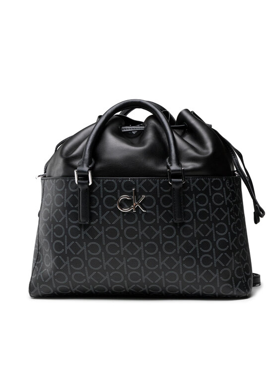 Borsetta Conv Habo Monogram Mix K60K608316 Nero