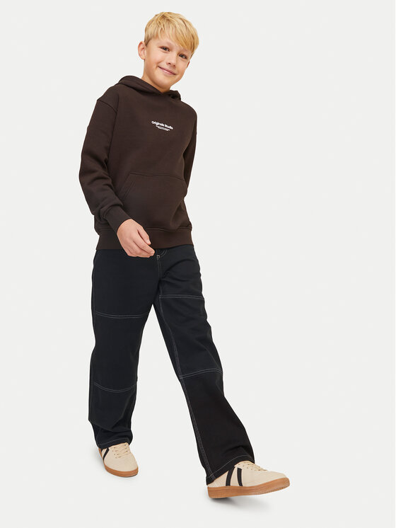Jack&Jones Junior Jack&Jones Junior Hlače iz tkanine Bill 12273943 Črna Baggy Fit
