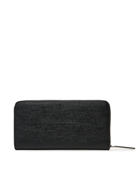 Calvin Klein Calvin Klein Duży Portfel Damski Ck Daily Large Zip Around_Tex K60K612960 Czarny