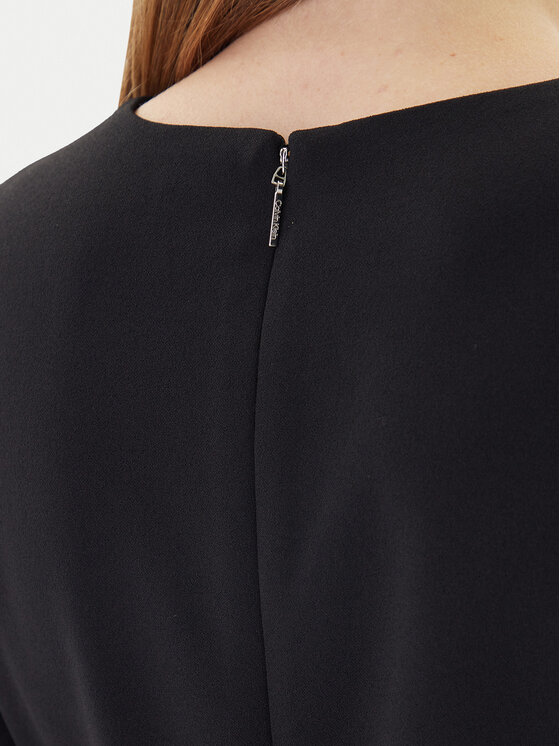 Calvin Klein Calvin Klein Koktejlové šaty LV044D062G Černá Slim Fit