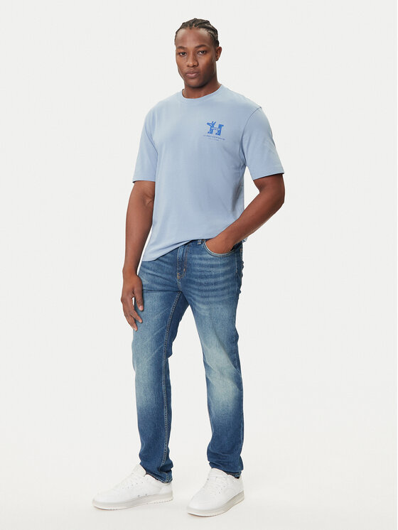 HUGO HUGO T-Shirt Nedix 50543483 Błękitny Regular Fit