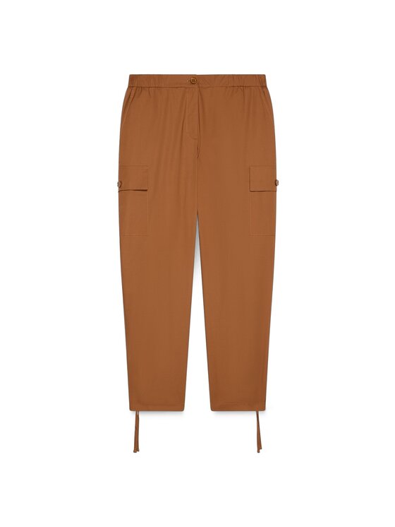 Fiorella Rubino Fiorella Rubino Pantaloni di tessuto P732T005554N022 Marrone Regular Fit