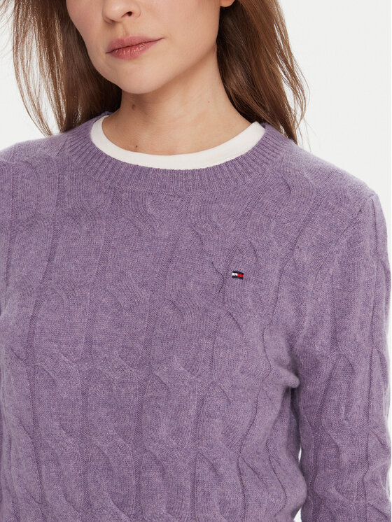 Tommy Hilfiger Tommy Hilfiger Pullover WW0WW43586 Violett Regular Fit