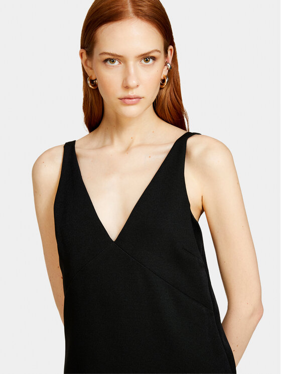 Sisley Sisley Hétköznapi ruha 4FZXLV05H Fekete Regular Fit