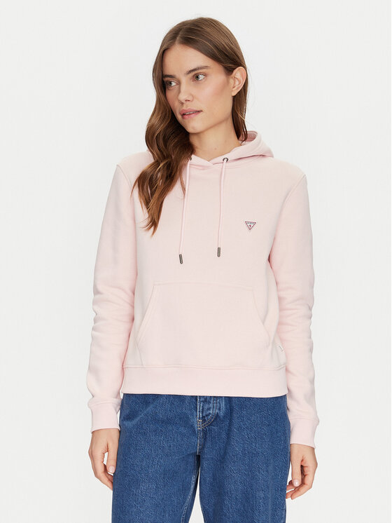 Guess Jeans Guess Jeans Суитшърт W4YQ04 KC811 Розов Regular Fit