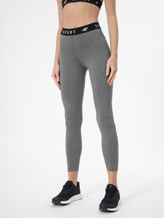 Női Leggings 4F, Méret: L, Szürke, 4FSS23TFTIF077