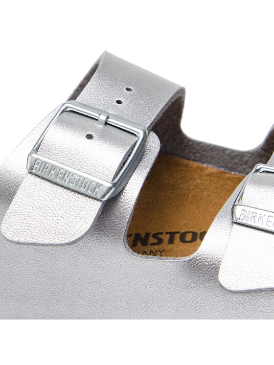 Birkenstock arizona silver metallic deals