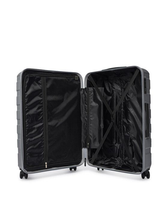 GINO ROSSI Gino Rossi Velký kufr GIN-L-003-05-SILVER Stříbrná