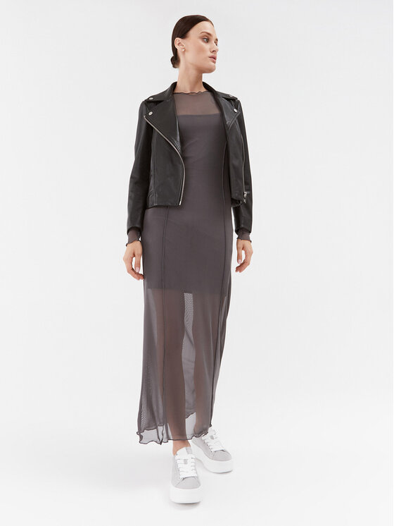 Brave Soul Brave Soul Sukienka codzienna LDRJ-225DAISIE Szary Regular Fit