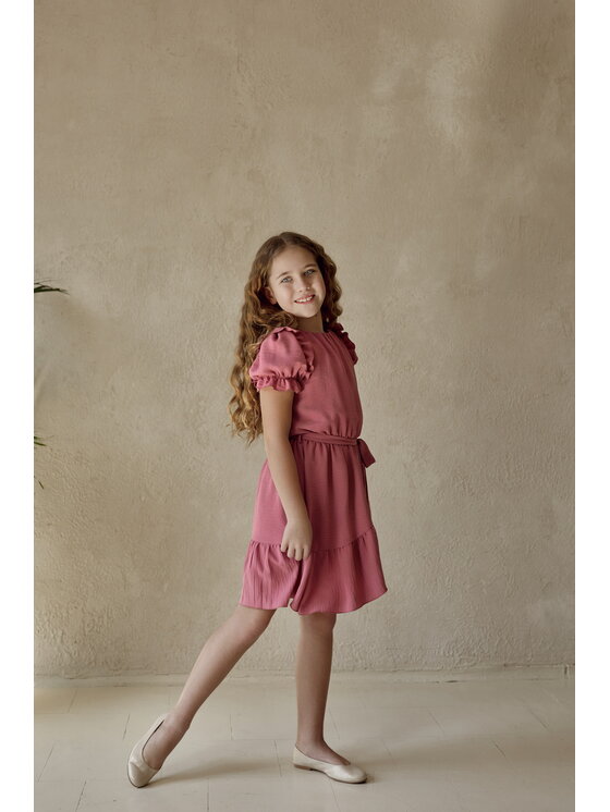 SLY SLY Sukienka 5W-08 Różowy Comfortable Fit