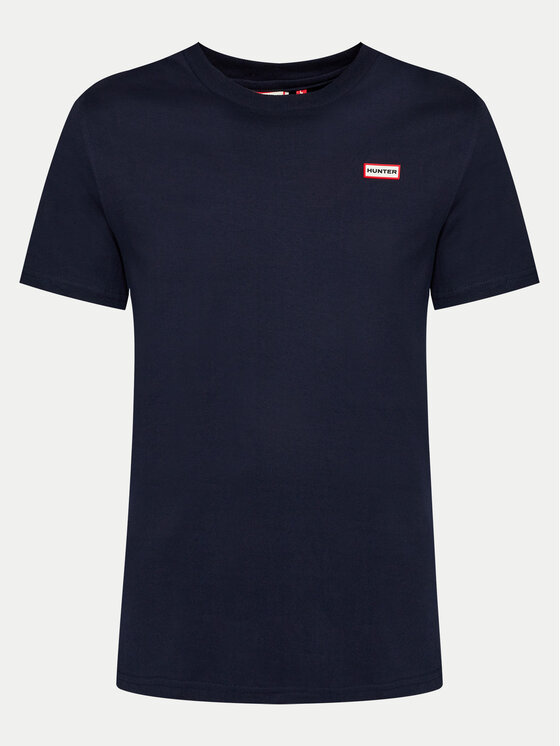 Hunter Hunter T-krekls HARU0006242 Tumši zils Regular Fit