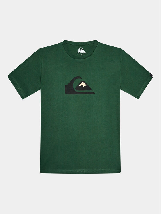Quiksilver Tričko Complogo Tees EQBZT04369 Zelená Regular Fit