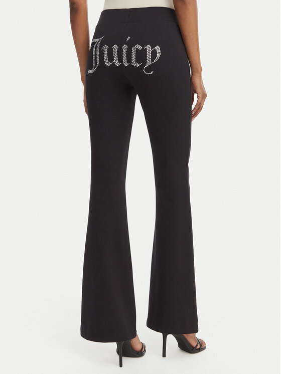 Juicy Couture Juicy Couture Долнище анцуг Christine JCWBJ126309 Черен Flared Leg