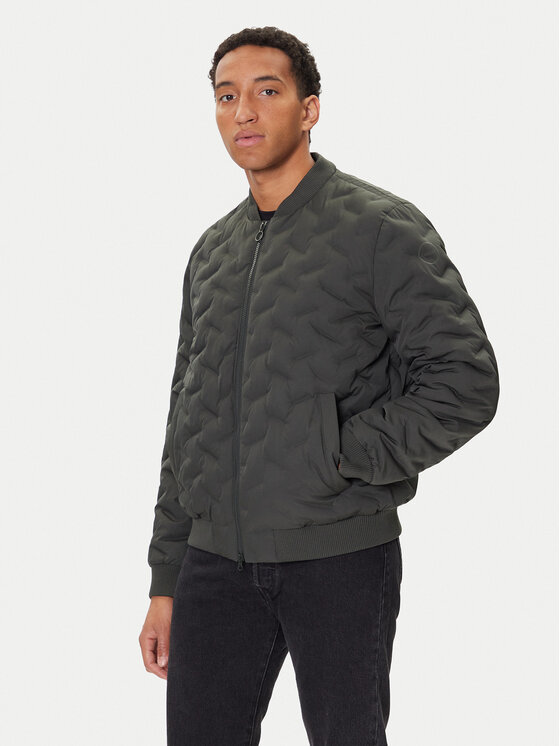 Geox Geox Geacă bomber Spherica M5628R T3271 F3251 Gri Regular Fit