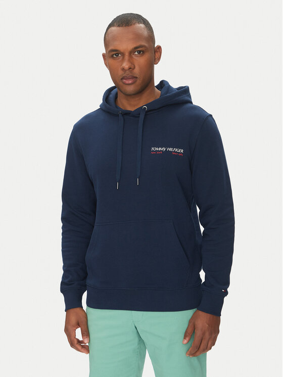 Tommy Hilfiger Tommy Hilfiger Bluză Color Photo MW0MW39151 Bleumarin Regular Fit