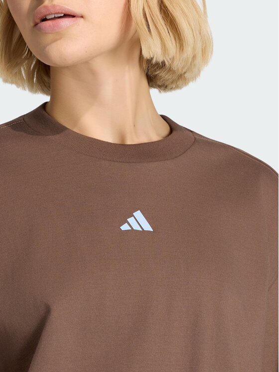 adidas adidas Bluzka 162938 Brązowy Loose Fit