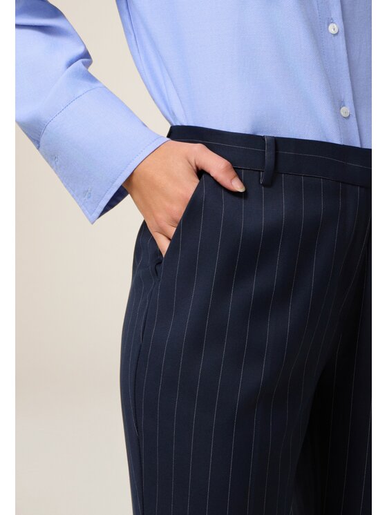 Oltre Oltre Pantaloni di tessuto P060R008985N0Z4 Blu Flare Fit