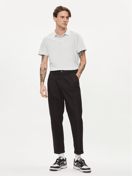 Pepe Jeans Pepe Jeans Тениска с яка и копчета New Oliver PM542099 Син Regular Fit