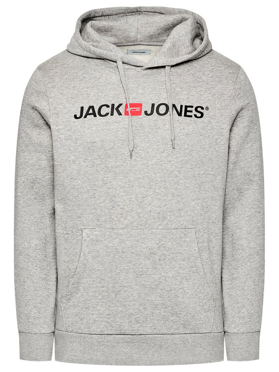 Jack&Jones Jack&Jones Majica dugih rukava Corp Old Logo 12137054 Siva Regular Fit