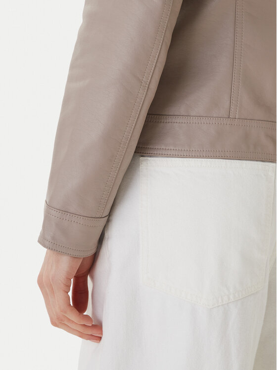 ONLY ONLY Куртка зі штучної шкіри Bandit 15081400 Бежевий Regular Fit