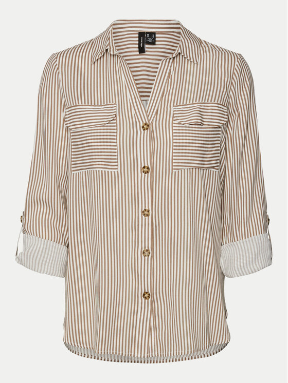 Vero Moda Vero Moda Πουκάμισο Bumpy 10275283 Μπεζ Regular Fit