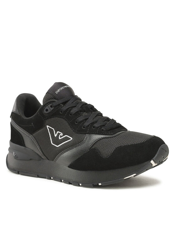 Emporio Armani Emporio Armani Снікерcи X4X642 XN951 A083 Чорний