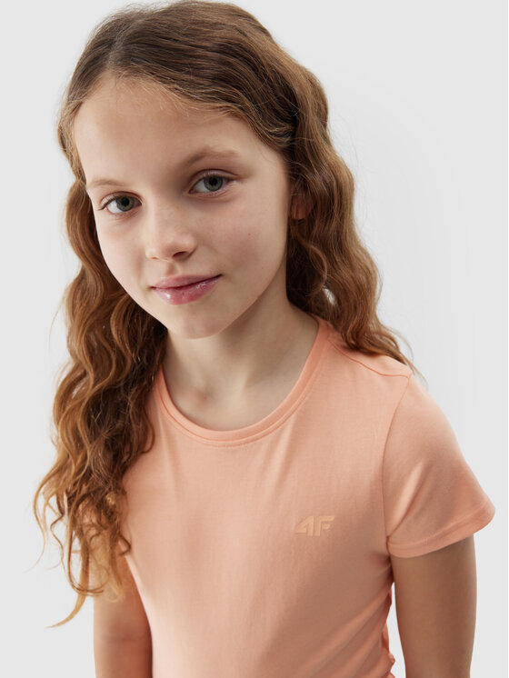4F 4F T-shirt 4FJWSS24TTSHF1110-65S Rosa Custom Slim Fit