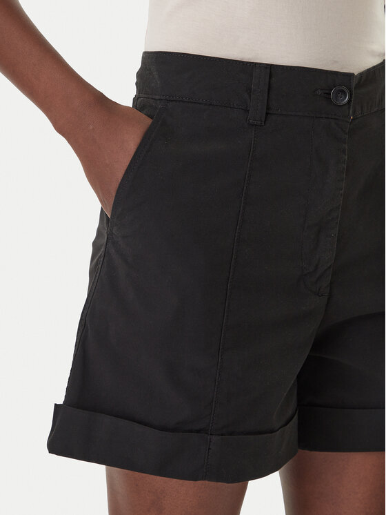 BOSS BOSS Šortky z materiálu C_Tanessa-D 50556391 Černá Regular Fit