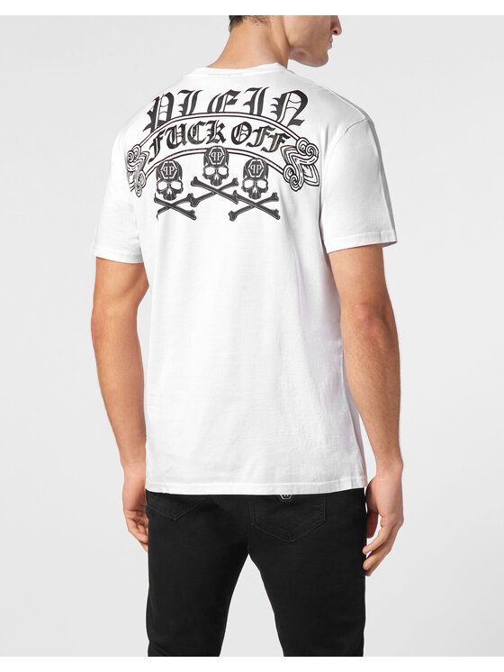 PHILIPP PLEIN PHILIPP PLEIN T-Shirt 14769 Biały Regular Fit