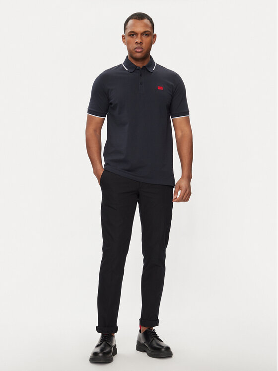 HUGO Hugo Polo majica Deresino232 50490775 Mornarsko modra Slim Fit