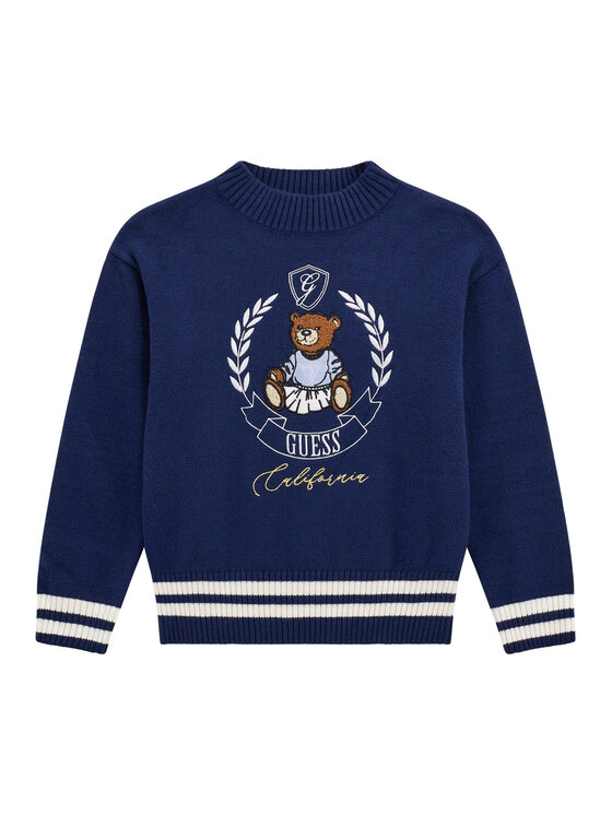 Guess Kids Sweter J5BR11 Z3GS0 Granatowy Regular Fit