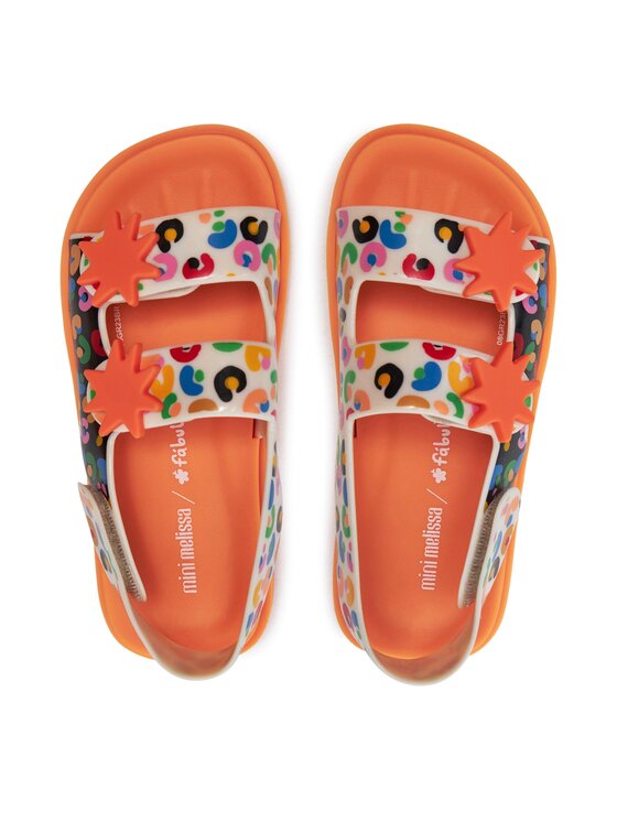 Melissa Melissa Sandale Mini Melissa Estrelar + Fabula Inf 35720 Narančasta
