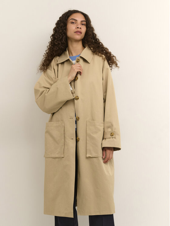Karen by Simonsen Karen by Simonsen Тренч Groovy 10104272 Бежевий Casual Fit