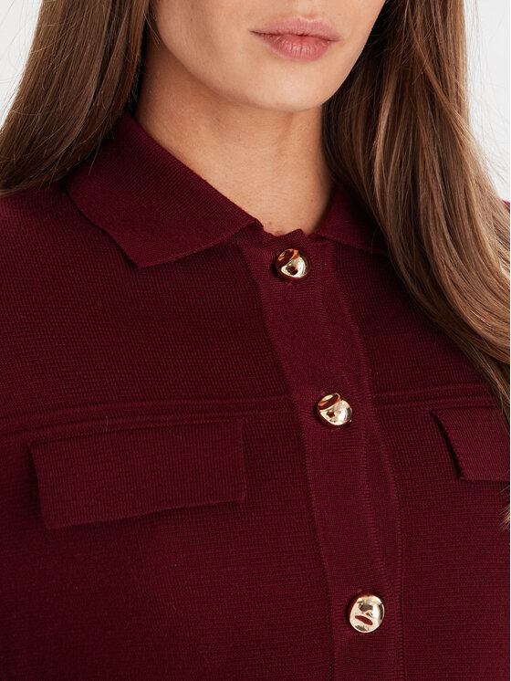 Morgan Morgan Strickjacke 252-MIMDIE Dunkelrot Regular Fit