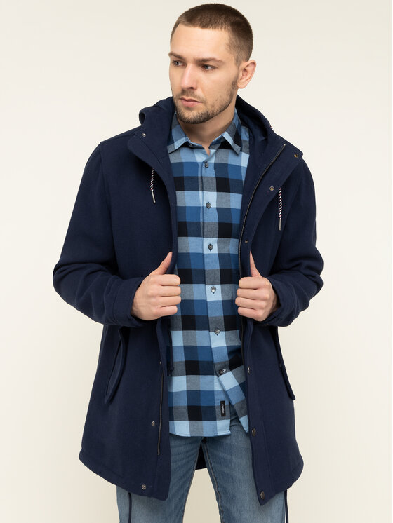 Tommy Jeans Tommy Jeans Parka Tjm Wool DM0DM06913 Blu scuro Regular Fit