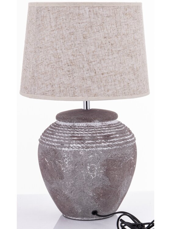 MIAhome MIAhome Lampka nocna Lampa stołowa AVIDA Szary