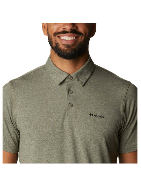 Columbia Columbia Polo Columbia Tech Trail Polo Shirt Zielony Regular Fit