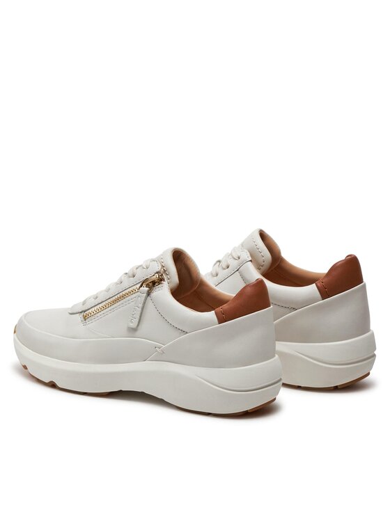 Clarks Clarks Sneakersy Tivoli Zip 26176650 Écru