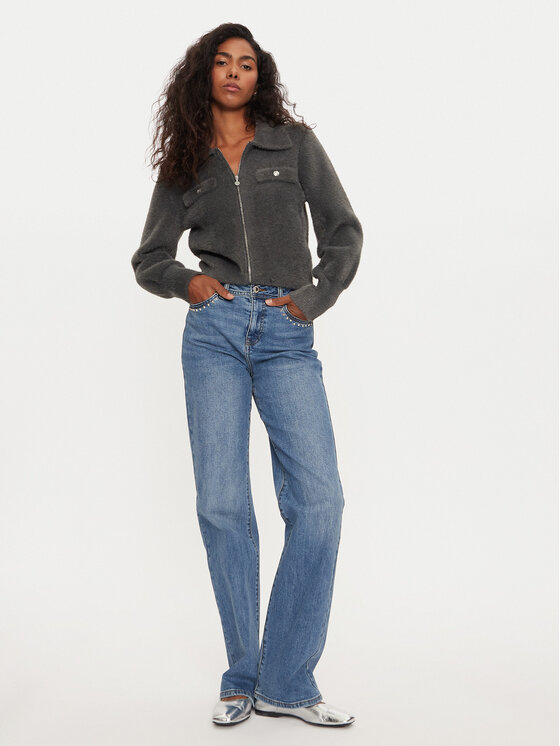 Morgan Morgan Strickjacke 232-MDOMI Grau Regular Fit