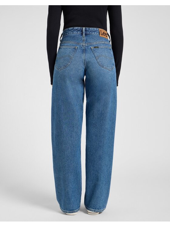 Lee Lee Jeansy RIDER LOOSE Niebieski Loose Fit