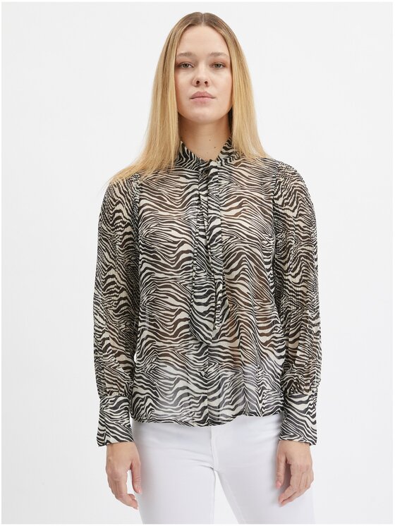 Orsay Orsay Bluzka 650235-660000__36 Czarny Regular Fit