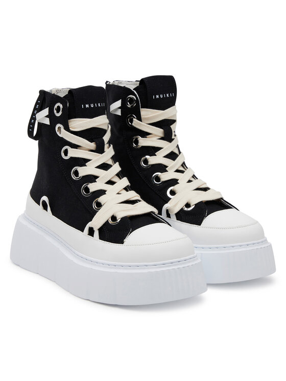 Inuikii Inuikii Plátenky Matilda Canvas High 30103-025 Čierna