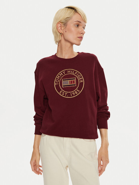Tommy Hilfiger Tommy Hilfiger Felpa Nautical WW0WW42891 Bordeaux Regular Fit