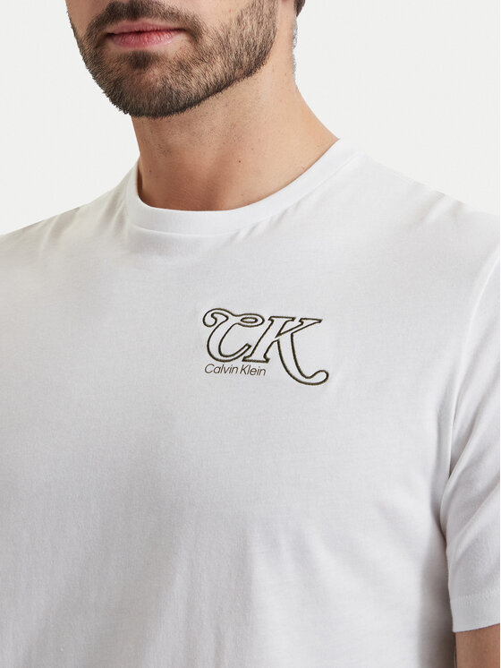 Calvin Klein Jeans Calvin Klein Jeans T-krekls LV04RH819G Balts Regular Fit