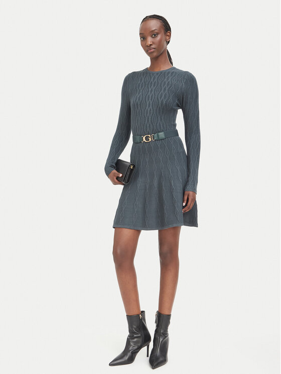 Guess Guess Трикотажна сукня W6BK64 Z1569 Зелений Regular Fit