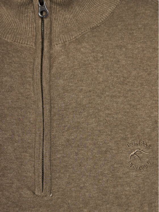 INDICODE INDICODE Kampsun Liliamos 35-698 Beež Regular Fit